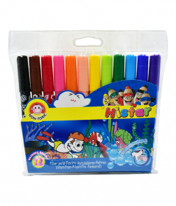  الوان فلوماستر12 لون قابلة للغسيل