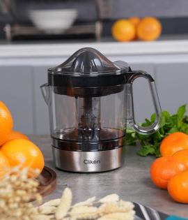 كليك اون عصارة حمضيات 40 واط، 1.0 لتر - عصارة حمضيات كهربائية قوية لعصير البرتقال الطازج والليمون والليمون 