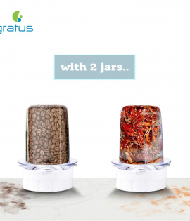 جراتوس - خلاط 1.6 لتر + 2 مطحنة 350 واط