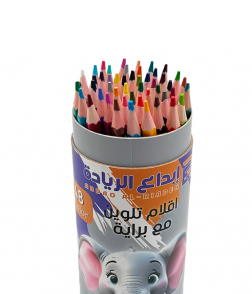 ابداع الريادة الوان خشبية 48 لون مع براية