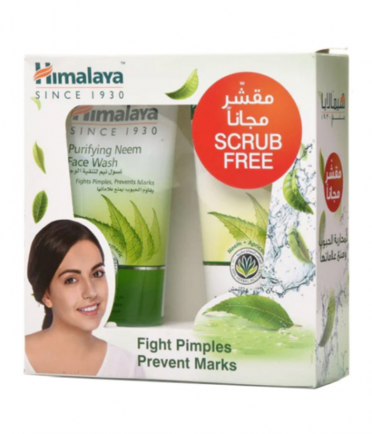 هيمالايا غسول للوجه 150 مل + مقشر للوجه 150 مل هيمالايا غسول للوجه 150 مل + مقشر للوجه 150 مل
