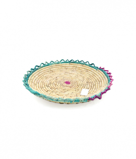 صحن خزف باكستاني مقاس وسط