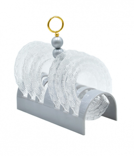 استاند اكليريك مع عدد ٦ صحون زجاج