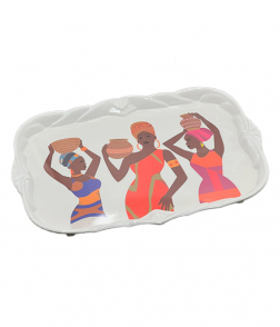 صينية ميلامين نقشة افريقي 35*25*2.0 سم