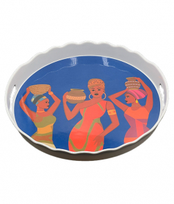 صينية ميلامين نقشة افريقي 30*4 سم