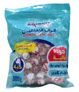 نفتالين ماكس موث حبيبات لون ابيض 300 جرام 95 حبة