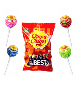 تشوبا تشوبس مصاصات نكهات مشكلة 120 حبة ,1440جم