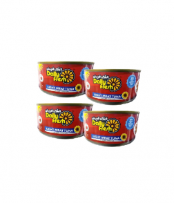 ديلي فريش قطع لحم تونا خفيفة بزيت دوار الشمس ، 185 جم×4