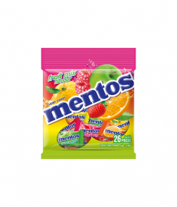 Mentos Fruit Mix Flavour Chewy Candy 26 pcs