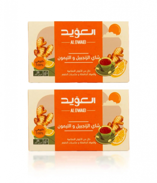 العويد شاي الزنجبيل والليمون 25 كيس ×2