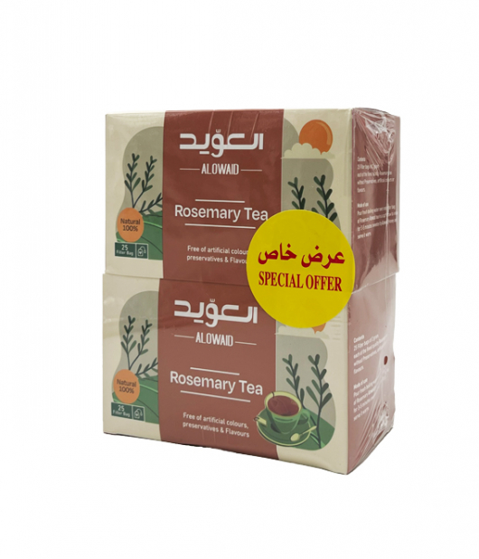 العويد شاي اكليل الجبل 25 كيس ×2