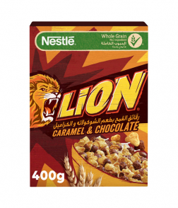 نستله ليون رقائق القمح بالشوكولاتة والكراميل 400 جم