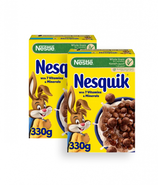 نستله نسكويك حبوب الافطار بالشوكولاتة 330جم ×2