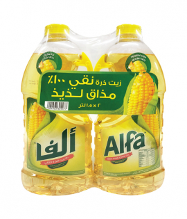 ألفا - زيت ذرة نقي 100٪ - 2 × 1.5 لتر