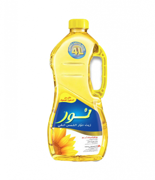 نور زيت دوار الشمس النقي 4 لتر