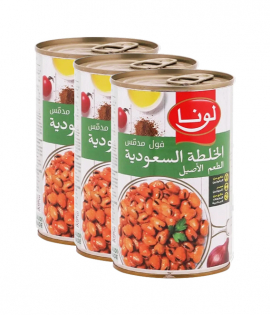 لونا - فول مدمس الخلطة السعودية 450 جم ×3