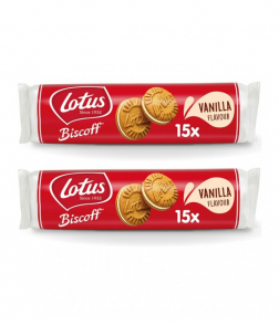 لوتس بيسكوف بسكويت بكريمة الفانيليا 150 جم × 2 حبة