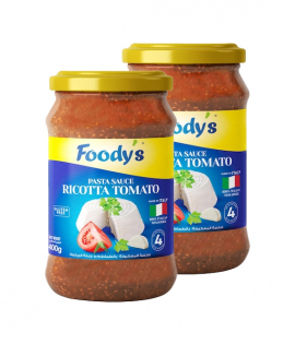 فوديز صلصة المعكرونة بالطماطم وجبنة الريكوتا 400جم ×2