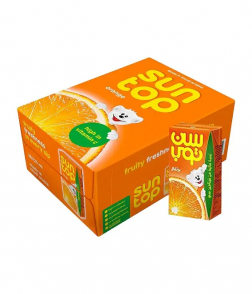 سن توب عصير برتقال 18 × 125 مل