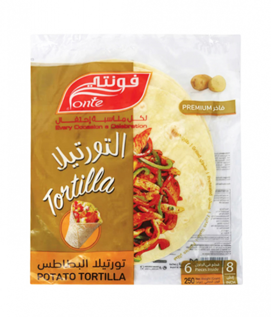 فونتي تورتيلا البطاطس 8 انش 6 قطع 250جم