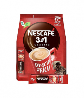 نسكافيه 3في1 كلاسيك 20جم سلس وغني 30 ظرف