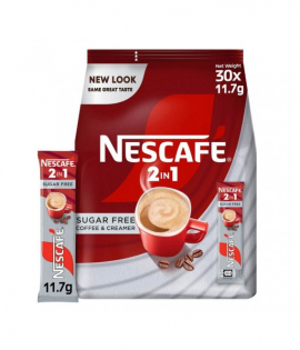 نسكافيه 2 في 1 قهوة سريعة التحضير خالية من السكر 11.7 جم × 30 ظرف