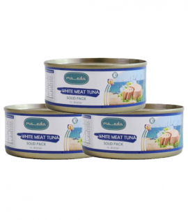  مائده تونه بيضاء بالماء 160ج ×3