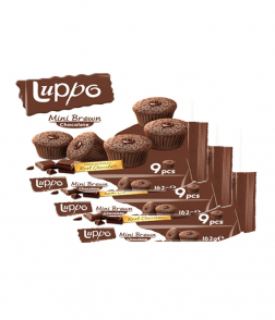 لوبو ميني براون كيك يالشكولاته وصوص الكاكاو 162جم *3حبة