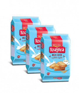 بريتانيا توستي شابورة بالحليب 310 جم ×3