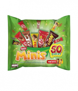 نستلة شوكولاته مينيز مشكلة 50 حبة 647 جم