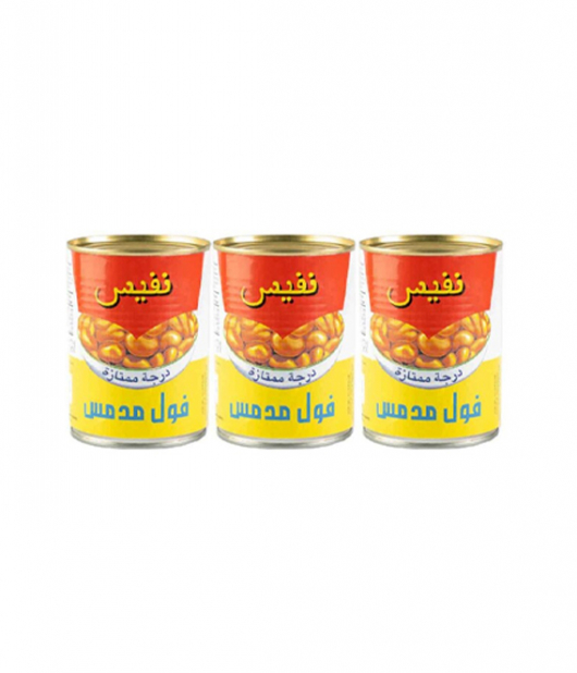 فول مدمس نفيس 400جم*3 حبة