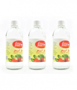 شاكر فودز - خل أبيض 3 × 473 مل