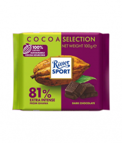 ريتر سبورت شوكولاتة داكنوة 81% ذوق رفيع 100 جم