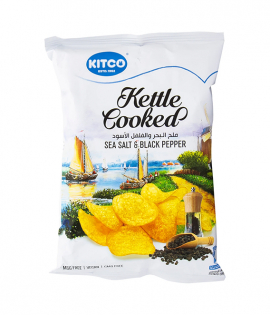 كتكو كيتل كوكد رقائق بطاطس بنكهة ملح البحر و الفلفل الاسود 150 جم