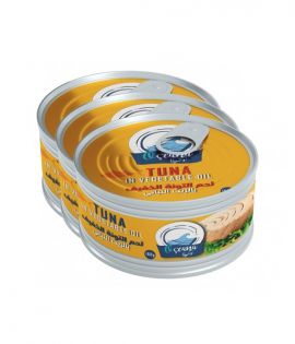 أوشيانا لحم التونة الخفيف بالزيت النباتي 160غ * 3 حبة