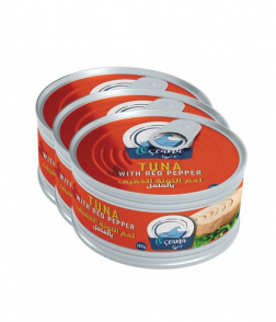 أوشينا لحم التونة الخفيف مع الفلفل 3 × 160 جم