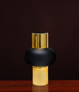 مزهرية سيراميك لون ذهبي #003215