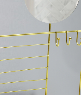 حامل أكسسوارات لون ذهبي #003770