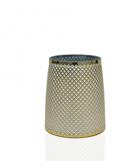 مزهرية سيراميك لون ذهبي #004399