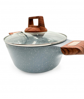 قدر جرانيت بغطاء زجاجي 20 سم