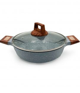 طاوة جرانيت بغطاء 24 سم