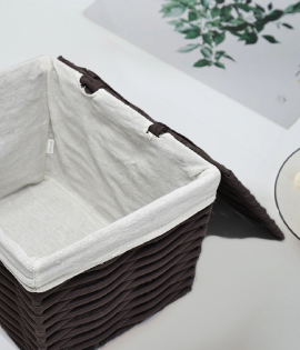 طقم صندوق حديد قماش بني 