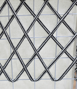  # CX22028TE سلة حديد قماش 3 حبة لون أبيض واسود