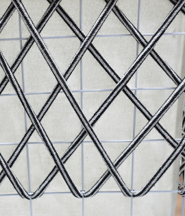  # CX22028TE سلة حديد قماش 3 حبة لون أبيض واسود