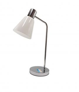 مصباح طاولة اضاءة لد لون فضي بطول 40 سم  مصباح طاولة اضاءة لد لون فضي بطول 40 سم