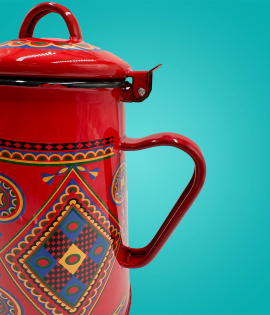 ابريق شاي نقشة تراثية 2.4 لتر 