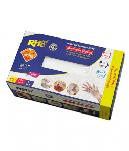 رايت قفازات متعددة الاستخدام كبير (ًابيض) 100 قفاز