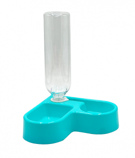 طبق طعام وموزع مياه للحيوانات الاليفة