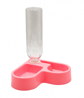 طبق طعام وموزع مياه للحيوانات الاليفة