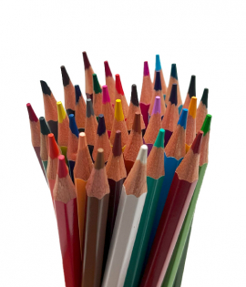 تولي الوان خشبية اسطوانية 36 لون 